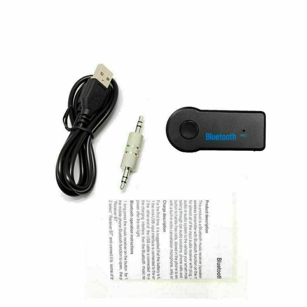 Wireless Bluetooth 3.5mm AUX Audio Stereo Music Home Car Receiver Adapter New - Fresh Stock Dated February 2026