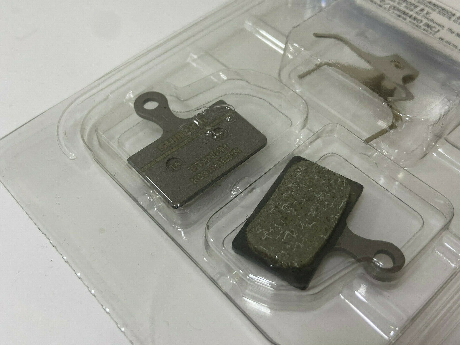 Shimano Titanium K03Ti Resin Disc Brake Pads With Spring For XTR - Fresh Stock Dated February 2026