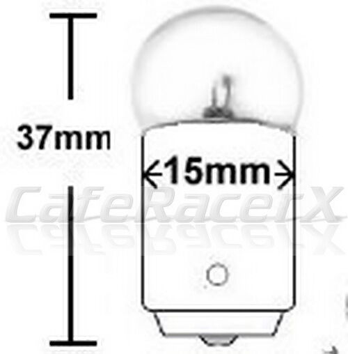 Motorcycle Aftermarket Turn Signal Bulbs Dual Filament Amber B1007 G6 Bay15 - Fresh Stock Dated February 2026