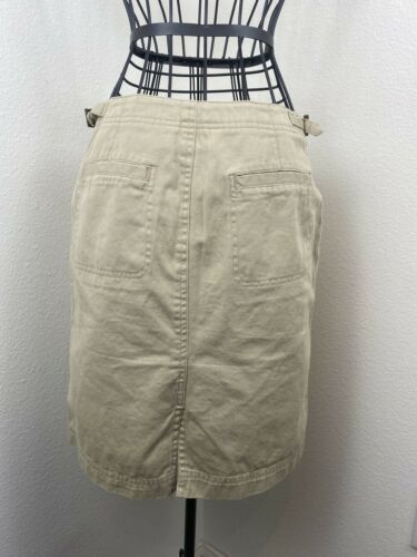 Vintage 90s Beige Buckled Petite Sophisticates Mini Skirt Size 2 - Fresh Stock Dated February 2026