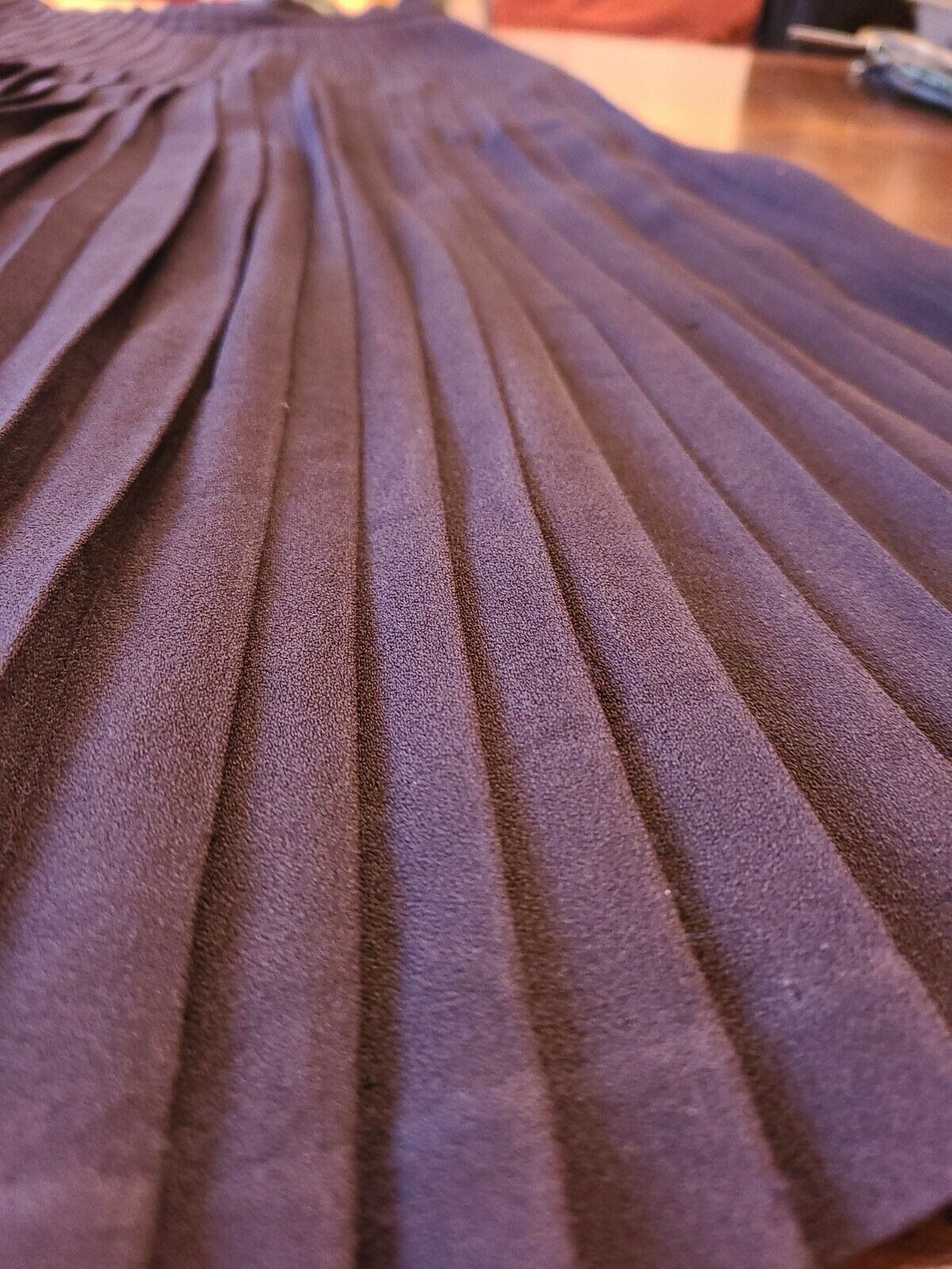 GORGEOUS~Guy Laroche~Vintage 1980s~BLACK VICOSE Pleated Skirt~SIZE 40 - Fresh Stock Dated February 2026