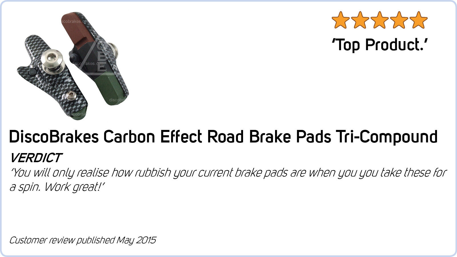 DiscoBrakes Shimano Dura-Ace Ultegra 105 Road Brake Pads for Carbon Rims R55C2 - Fresh Stock Dated February 2026