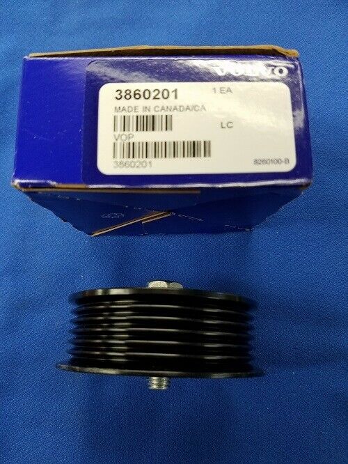 3860201 NEW OEM VOLVO PENTA IDLER PULLEY - Fresh Stock Dated February 2026