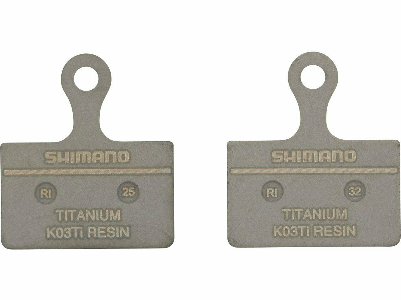 Shimano Titanium K03Ti Resin Disc Brake Pads With Spring For XTR - Fresh Stock Dated February 2026
