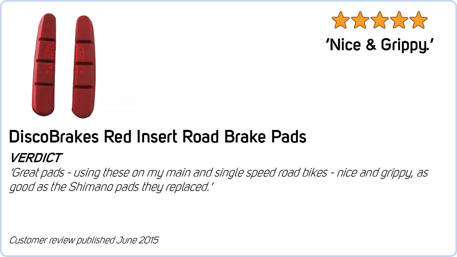 DiscoBrakes Shimano Dura-Ace Ultegra 105 Road Brake Pads for Carbon Rims R55C2 - Fresh Stock Dated February 2026