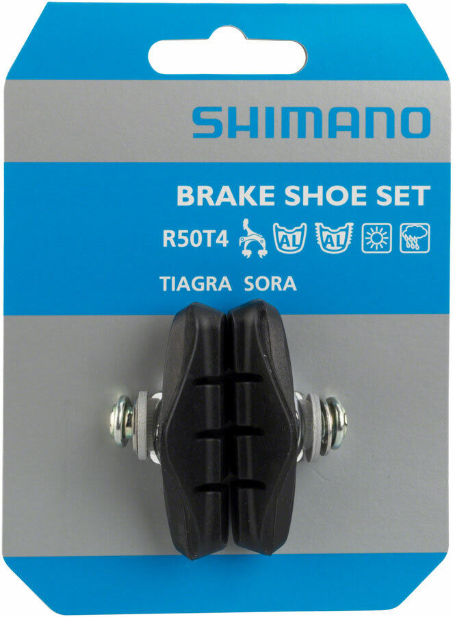 Shimano Claris R50T4 Caliper Road Rim Brake Pads Molded One Piece 5 Pairs - Fresh Stock Dated February 2026