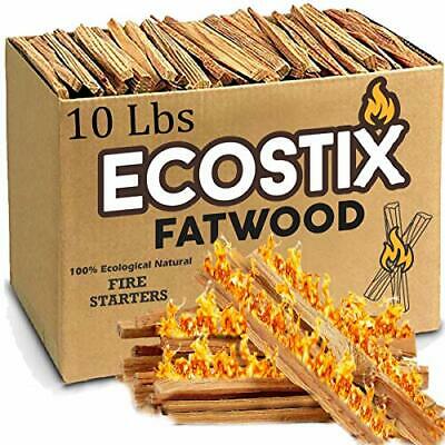 Approx. 120 Eco-Stix Fatwood Starter Kindling Firewood Sticks 10 Lbs FATWOOD - Fresh Stock Dated December 2025