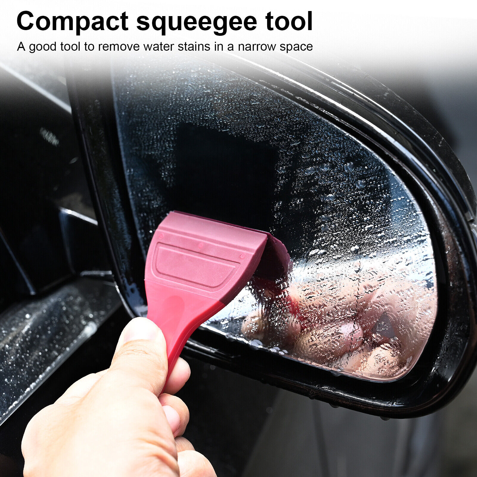 2 Pcs Small Rubber Squeegee Soft Blade Water Removal Scraper Fog Scraping Tools - Fresh Stock Dated February 2026
