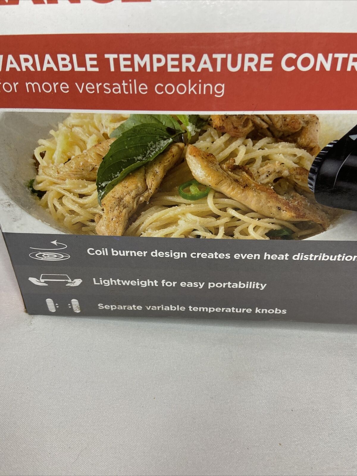 Black & Decker DB1002B Double Burner Portable Buffet Range, Black - Fresh Stock Dated February 2026