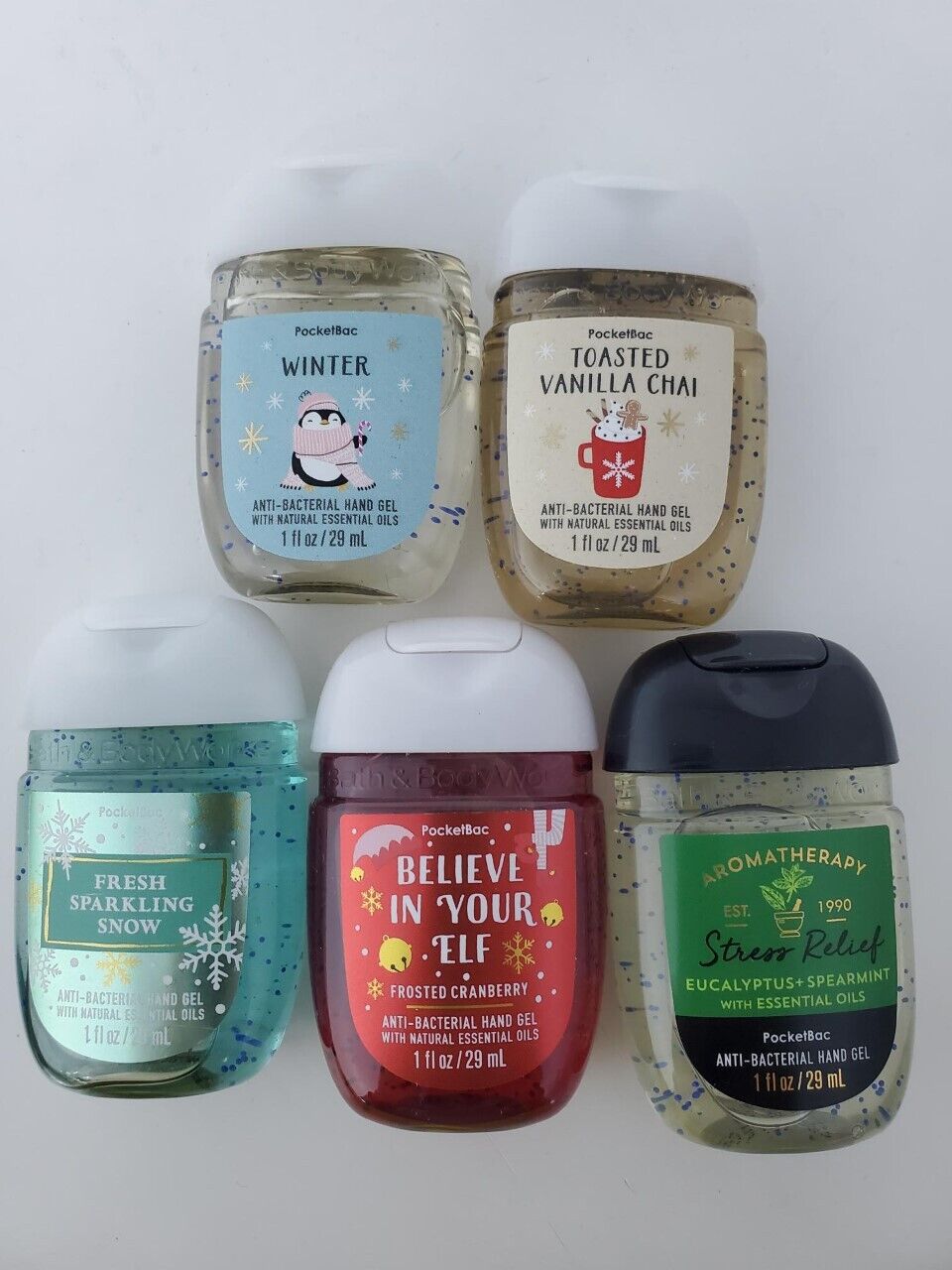 Bath & Body Works Set of 5 PocketBac , 1oz each, Choose Your Set , New - Fresh Stock Dated February 2026