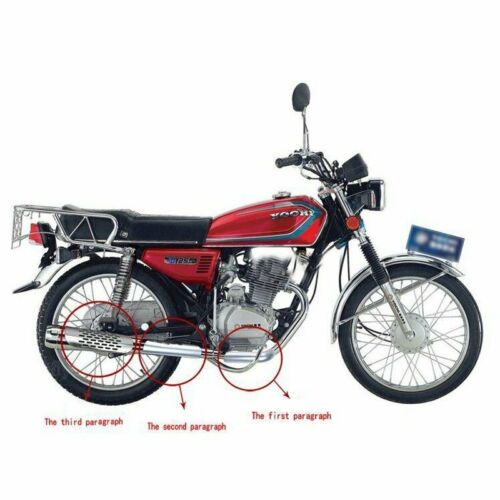 1X Fit Motorcycle Black+Hole Exhaust Pipe Heat Shield Cover Heel Guard Protector - Fresh Stock Dated February 2026