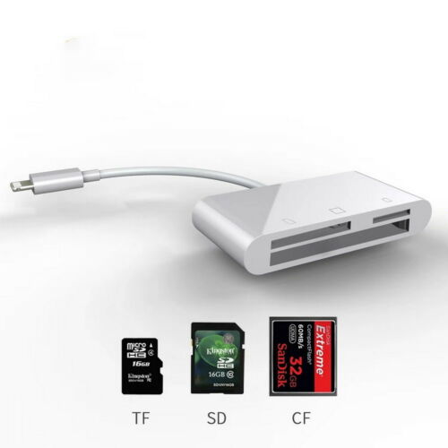 5in1 Camera SD CF TF XD M2 Card Reader Adapter Cable for iPhoneXS iPad Pro iOS12 - Fresh Stock Dated December 2025
