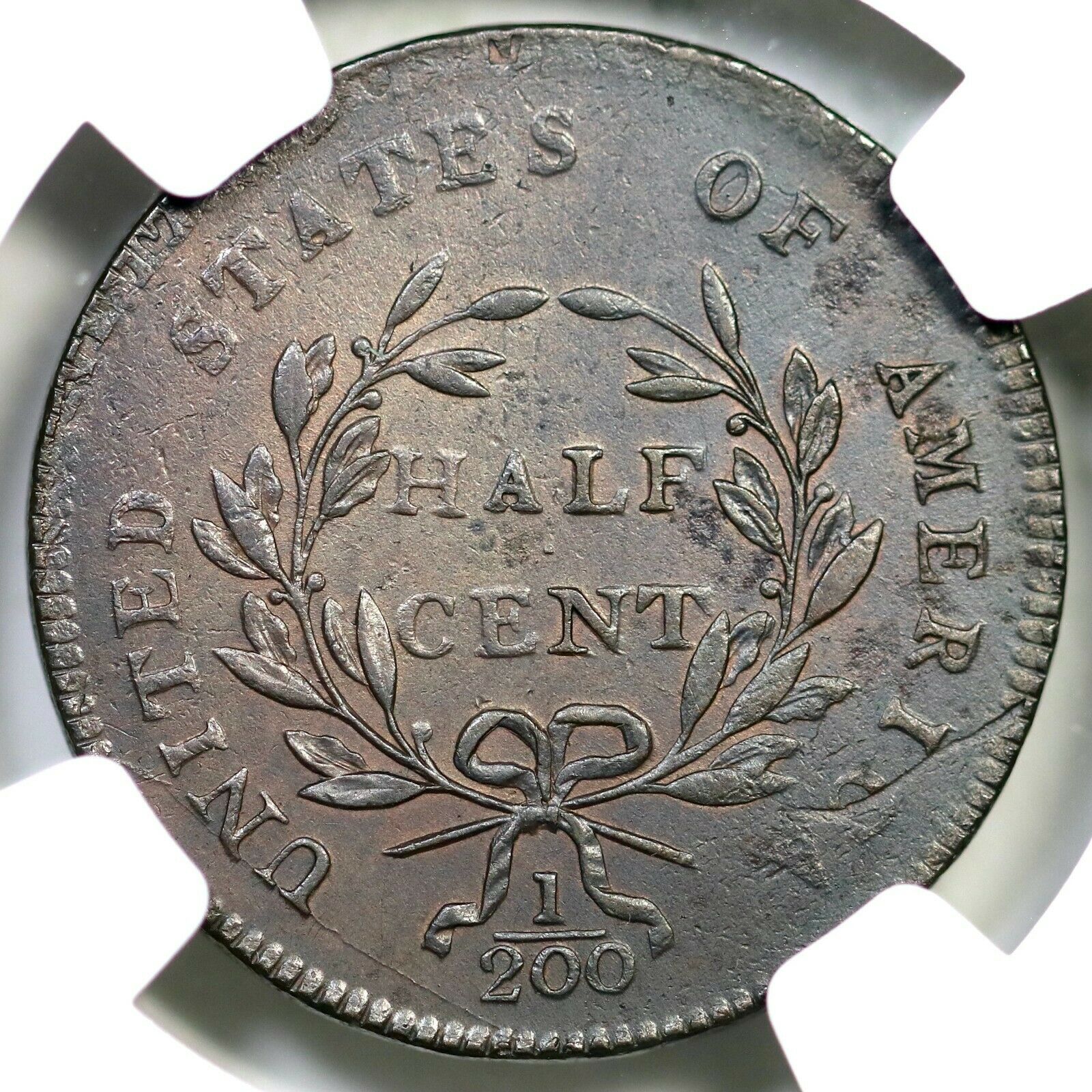 1797 C-1 R-2 NGC MS 60 BN Liberty Cap Half Cent Coin 1/2c - Fresh Stock Dated December 2025