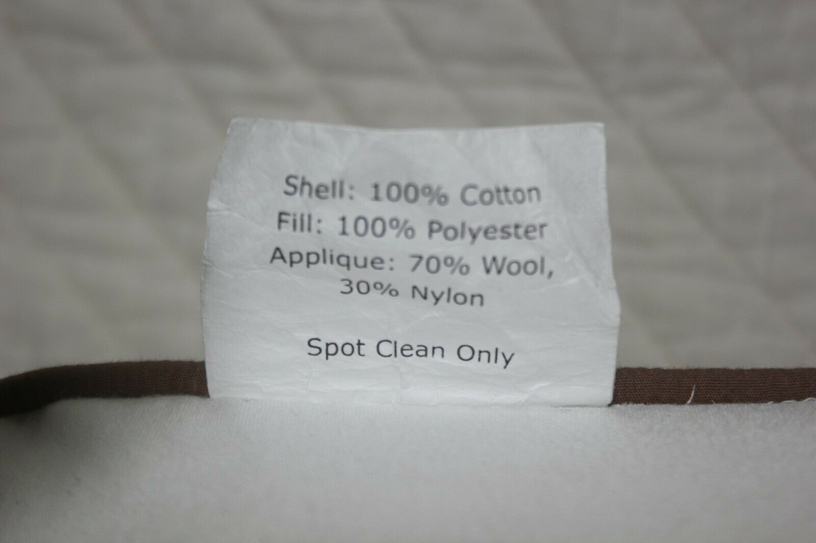 Land of Nod Glass of Milk Throw Pillow Made in India EUC - Fresh Stock Dated December 2025