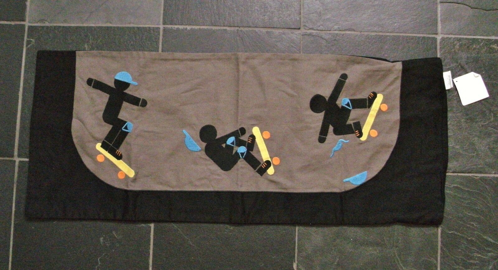 NWT Pottery Barn Kids SKATEBOARD Lumbar Decorative Pillow Cover Sham 14 x 36 - Fresh Stock Dated January 2026