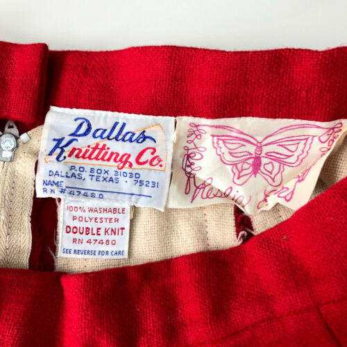Vintage Dallas Knitting Co Reslie Evans Cheerleading Wood Skirt - Fresh Stock Dated December 2025