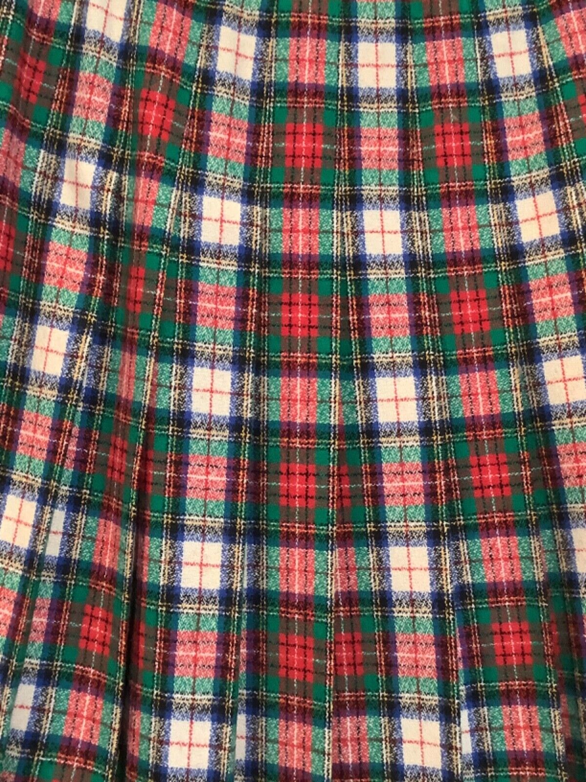 Pendleton Size 10 Plaid Pleated Skirt Vintage 100% Wool Tartan Midi Length - Fresh Stock Dated March 2026