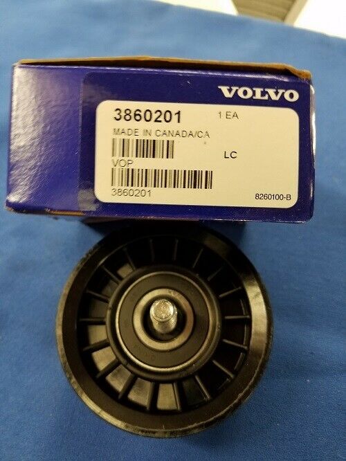 3860201 NEW OEM VOLVO PENTA IDLER PULLEY - Fresh Stock Dated February 2026