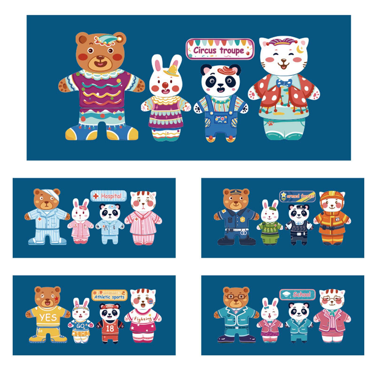 Dress Up Puzzle Magnetic Three-dimensional Animal Dress Up Educational Toy 3ml - Fresh Stock Dated February 2026