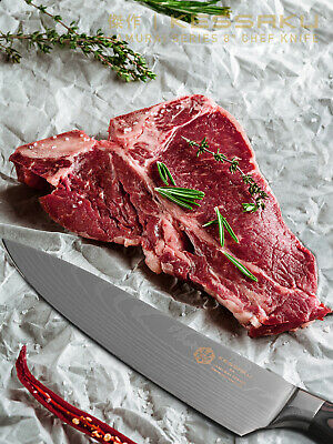 Kessaku 8-Inch Chef Knife - Samurai Series - High Carbon 7Cr17MoV Steel - Fresh Stock Dated December 2025