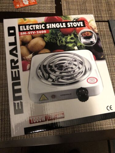 EMERALD Electric Single Stove NEW - Fresh Stock Dated December 2025