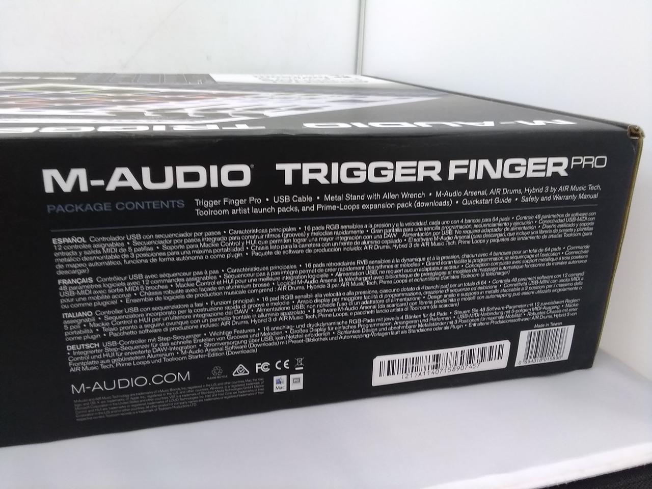 M-Audio Trigger Finger Pro MIDI physical / USB Controller with Step Sequencer - Fresh Stock Dated February 2026