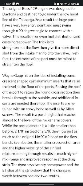 Boss 429 heads Gapp & Roush early Hi-Port pro stock heads VERY RARE - Fresh Stock Dated February 2026