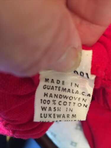 Vintage Red Embroidered Guatemalan Skirt 26