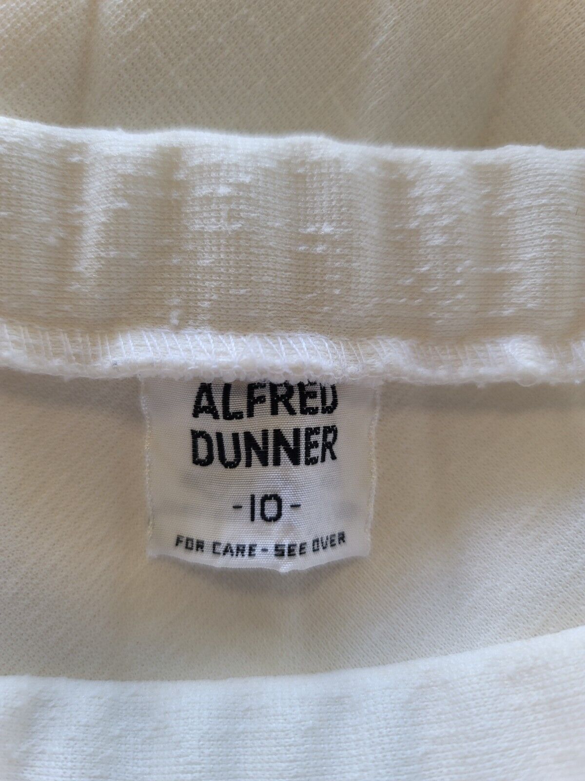 Alfred Dunner White Pleated Skirt | Elastic Waist, Below knee length Vintage 90 - Fresh Stock Dated March 2026