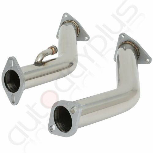 FITS Nissan 370z for Infiniti G37 Pipes Catless Straight Downpipe Exhaust Polish - Fresh Stock Dated February 2026