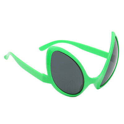 Novelty Alien Glasses Sunglasses Fancy Dress Costume Green Frame Gray Lens - Fresh Stock Dated February 2026