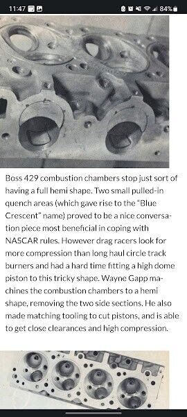 Boss 429 heads Gapp & Roush early Hi-Port pro stock heads VERY RARE - Fresh Stock Dated February 2026