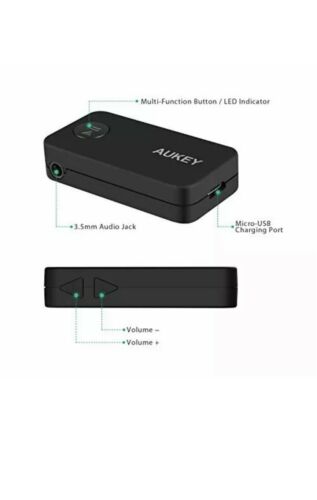 AUKEY Bluetooth 5 Receiver, Portable Wireless Audio Receiver BR-C2 - Fresh Stock Dated February 2026
