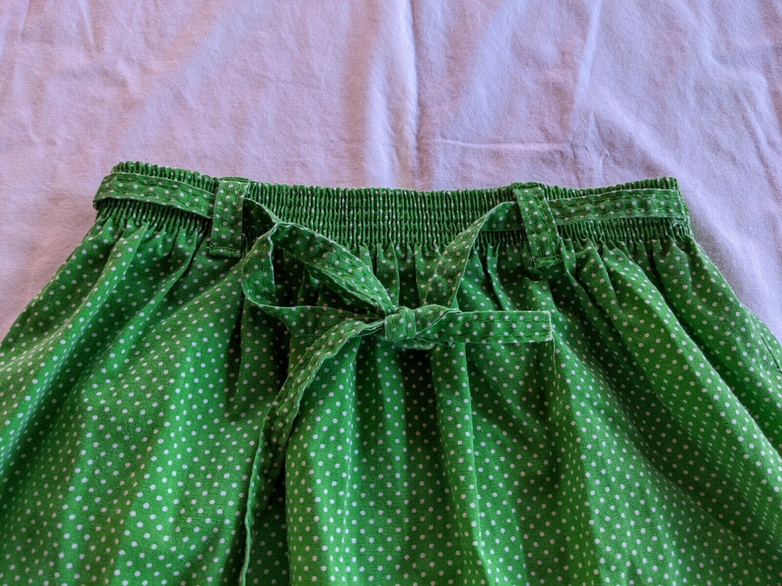 Vintage Totally 80s Green Polka Dot Skirt Hipster - Fresh Stock Dated February 2026