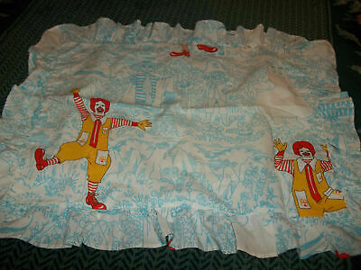 Set of 2 Vintage McDonalds Fast food Novelty Pillow Case/SHAM Pair {Fabric} 2B - Fresh Stock Dated December 2025