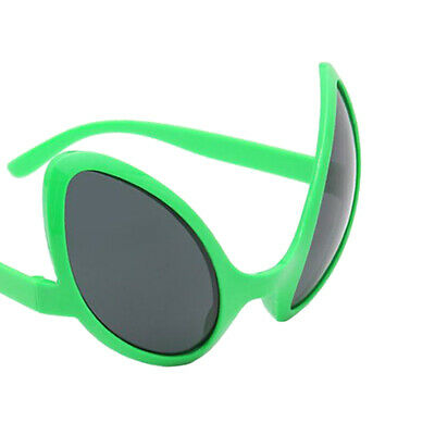 Novelty Alien Glasses Sunglasses Fancy Dress Costume Green Frame Gray Lens - Fresh Stock Dated February 2026