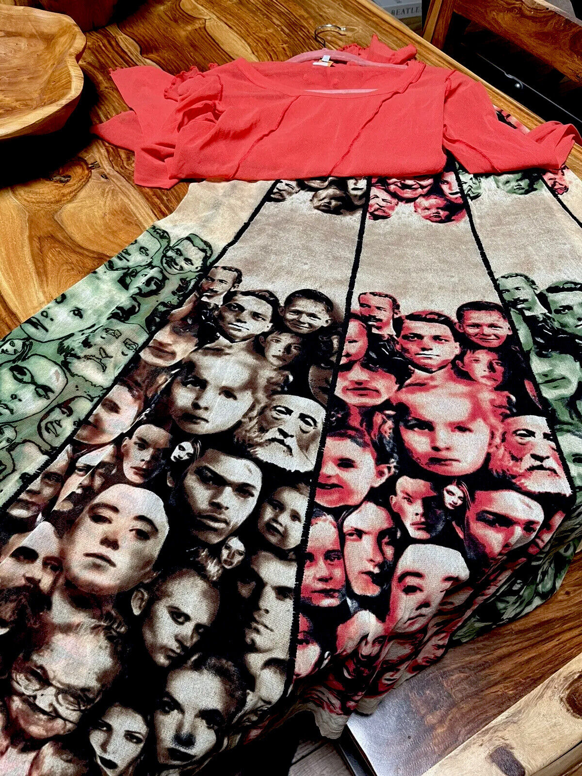 Jean Paul Gaultier Vintage Iconic Faces Maille Femme Skirt - Small - Fresh Stock Dated March 2026