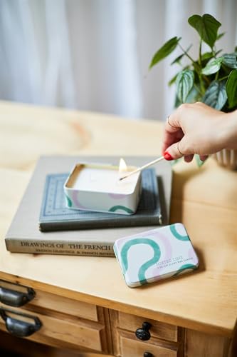 Paddywax 2-Wick Scented Candles Everyday Travel Tin Candle with Fragranced Soy Wax Blend, 5-Ounce, Misted Lime