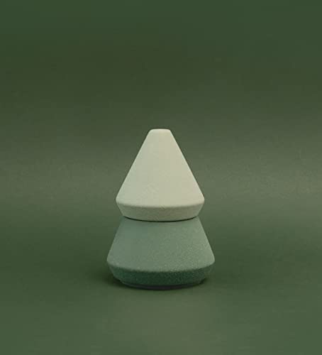 Paddywax Cypress & Fir Holiday Artisan Hand-Poured Tree-Shaped Scented Candle Set, 5.5-Ounce, Green