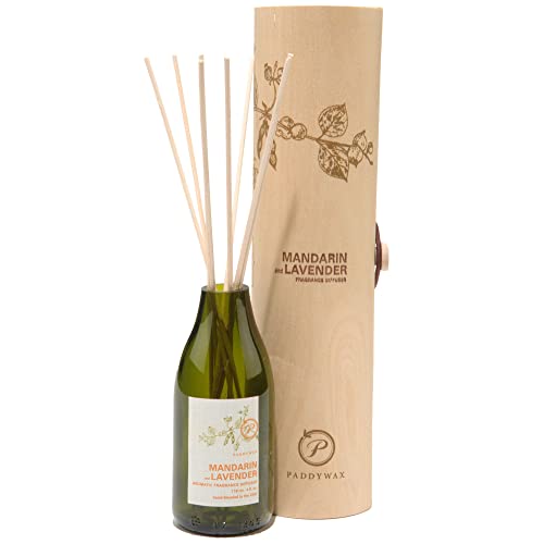 Paddywax Eco Green Fragrance Diffuser 118ml in Recycled Glass BottleFragrance: Paddywax Pomegranate & Currant, EGFD04EU