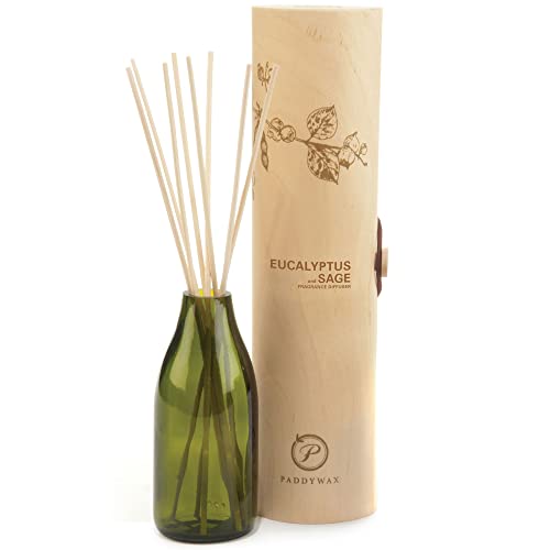 Paddywax Eco Green Fragrance Diffuser 118ml in Recycled Glass BottleFragrance: Paddywax Pomegranate & Currant, EGFD04EU