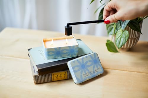 Paddywax 2-Wick Scented Candles Everyday Travel Tin Candle with Fragranced Soy Wax Blend, 5-Ounce, Teakwood + Jasmine