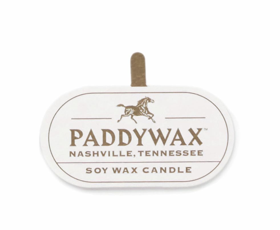 Paddywax Scented Candles Vista Collection Vintage Style Artisan Candle in Frosted Glass, 142g, Worn Leather & Smoke