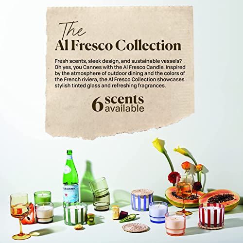 Paddywax Candles Al Fresco Collection Naturally Scented Candle in Reusable Glass Tumbler, 12 Ounces, Rosemary + Sea Salt