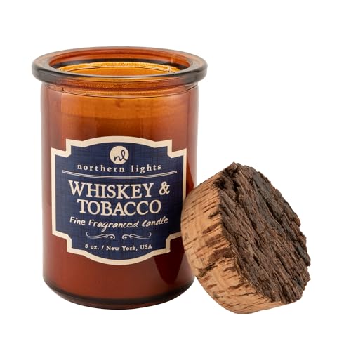 Northern Lights Candles - Spirit Jar Candles - Whiskey & Tobacco - 52601