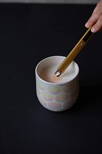 Paddywax Electronic Lighters Rechargeable USB Flameless Zapper Electric Candle Lighter, 7.5