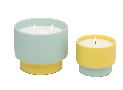 Paddywax Color Block Minty Verde Ceramic 16 oz, Mint